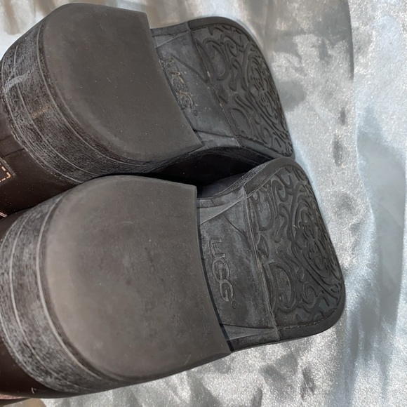 UGG 7 Australia KORYNNE tall rubber fall BOOTS equestrian style barn horseback - Picture 10 of 16